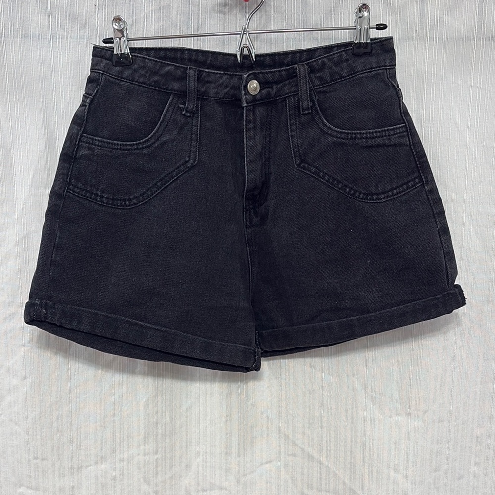 Princess Polly Black Jean Shorts
